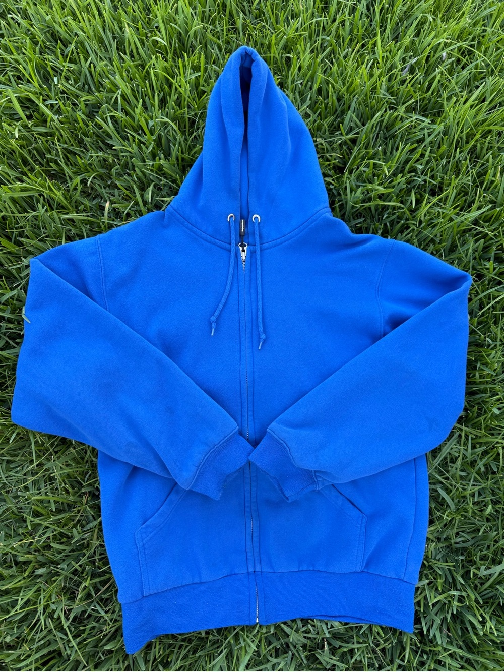RefrigiWear Men’s Royal Blue Insulated Heavy Duty Full-Zip Sweater Size Large